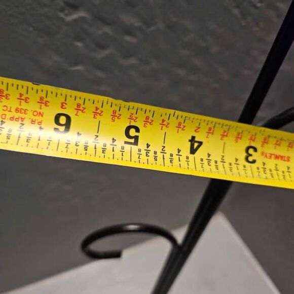 Black Metal Triple Ornament or Jewelry Display 19" - Picture 3 of 3